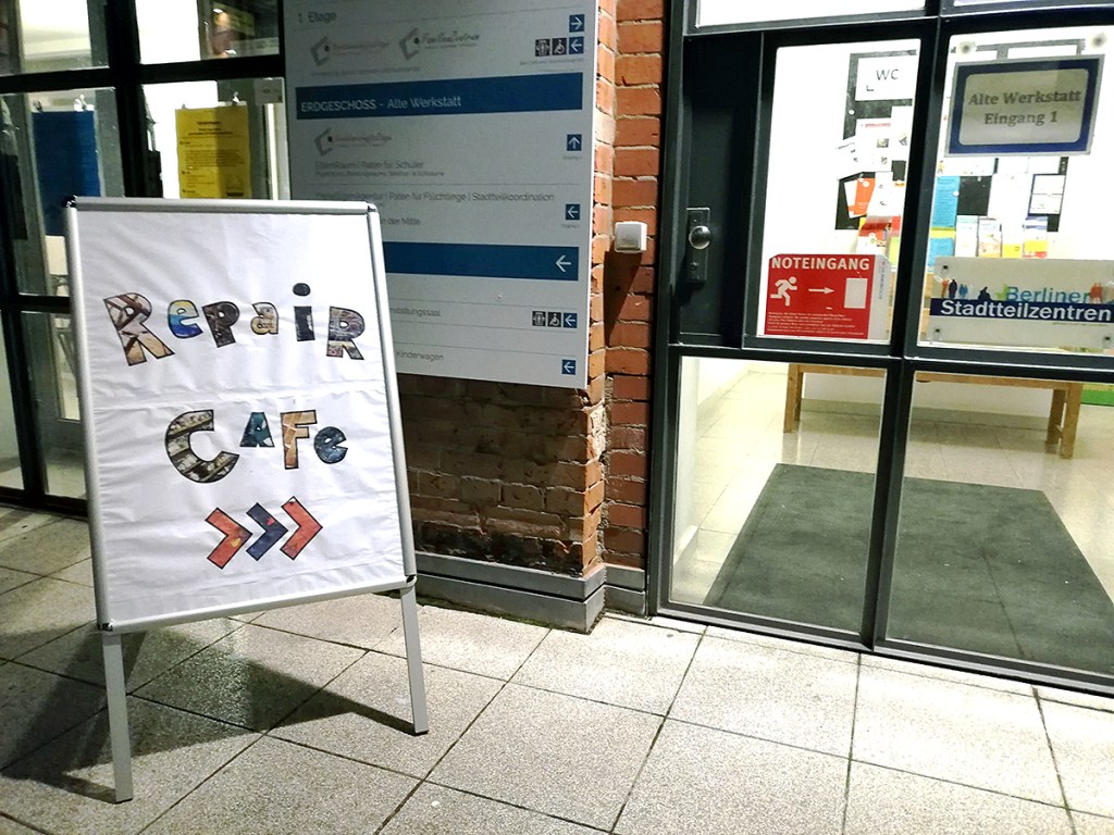Hier geht es zum Repair-Café in der Fabrik Osloer Straße. Foto: Hensel