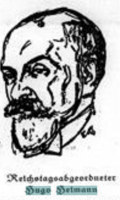 Hugo Heimann, Portrait im Israelitischen Familienblatt, 1. Juli 1926