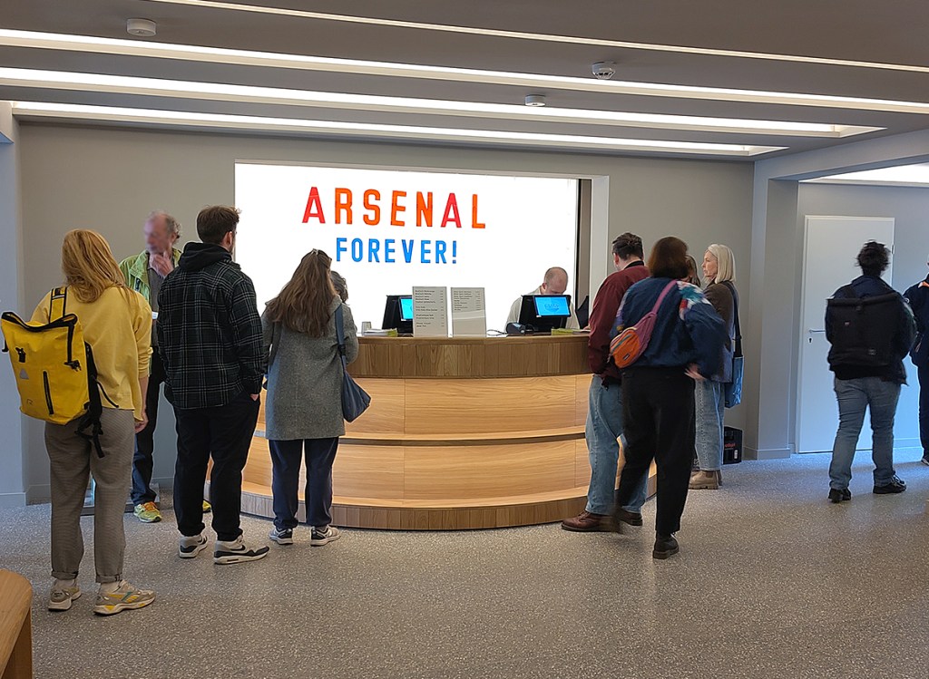 Arsenal forever: Blick ins Kinofoyer. Foto: Hensel