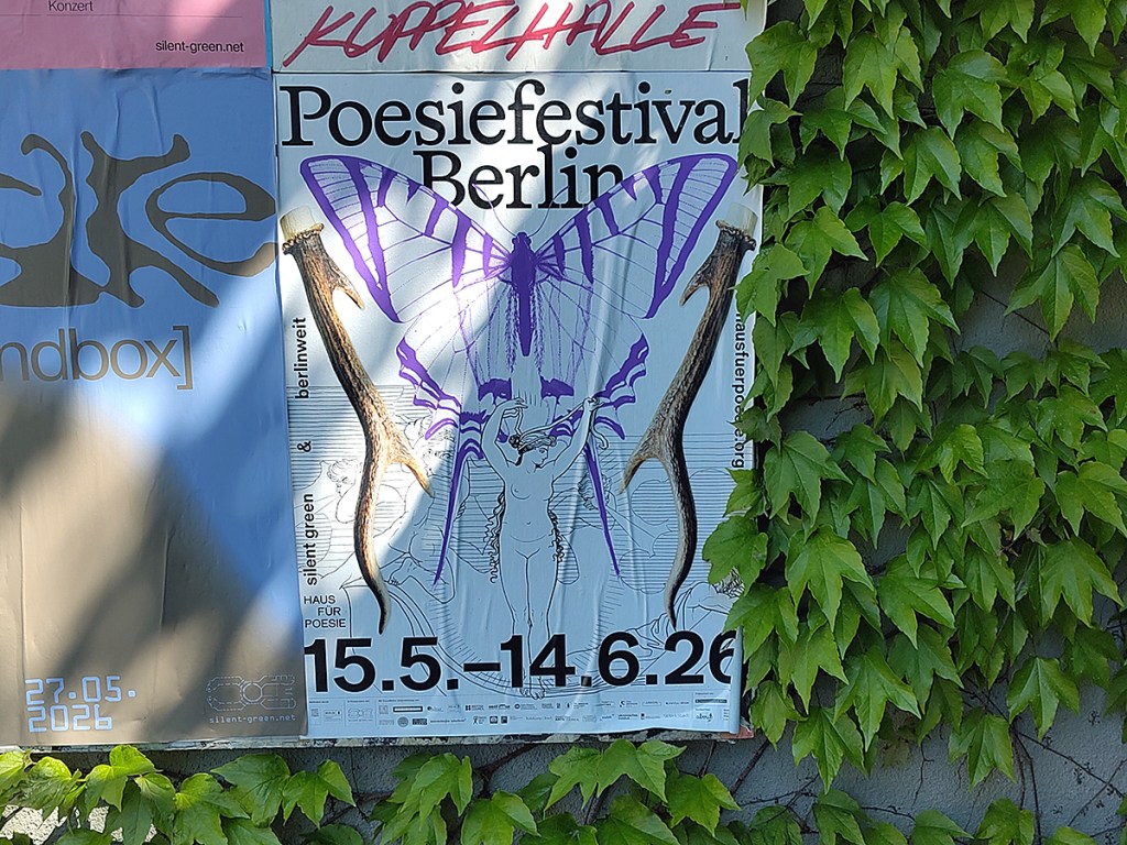 Das Poesiefestival läuft seit 15. Mai - ab 2. Juni ist es dann im silent green Kulturquartier zum Gast. Foto: Hensel