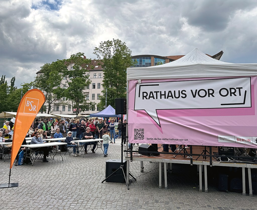 Rathaus vor Ort auf dem Leopoldpatz. Foto: BA Mitte