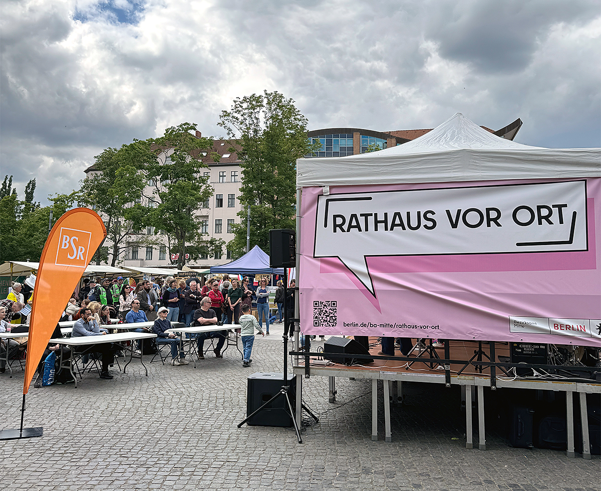 Kein Termin nötig: Der Leopoldplatz wird kurz zum Bürgeramt