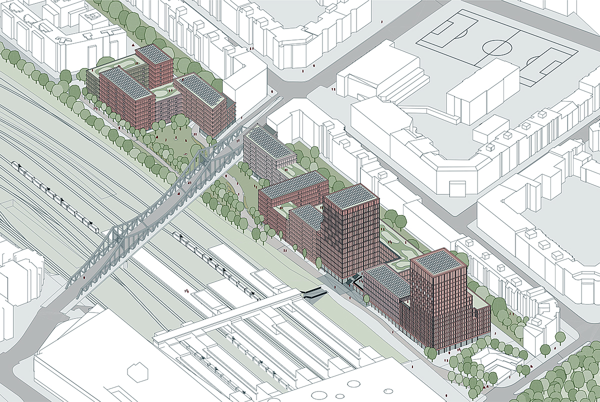 900 Wohnungen statt Büros: Neue Pläne für das Quartier am Gesundbrunnen