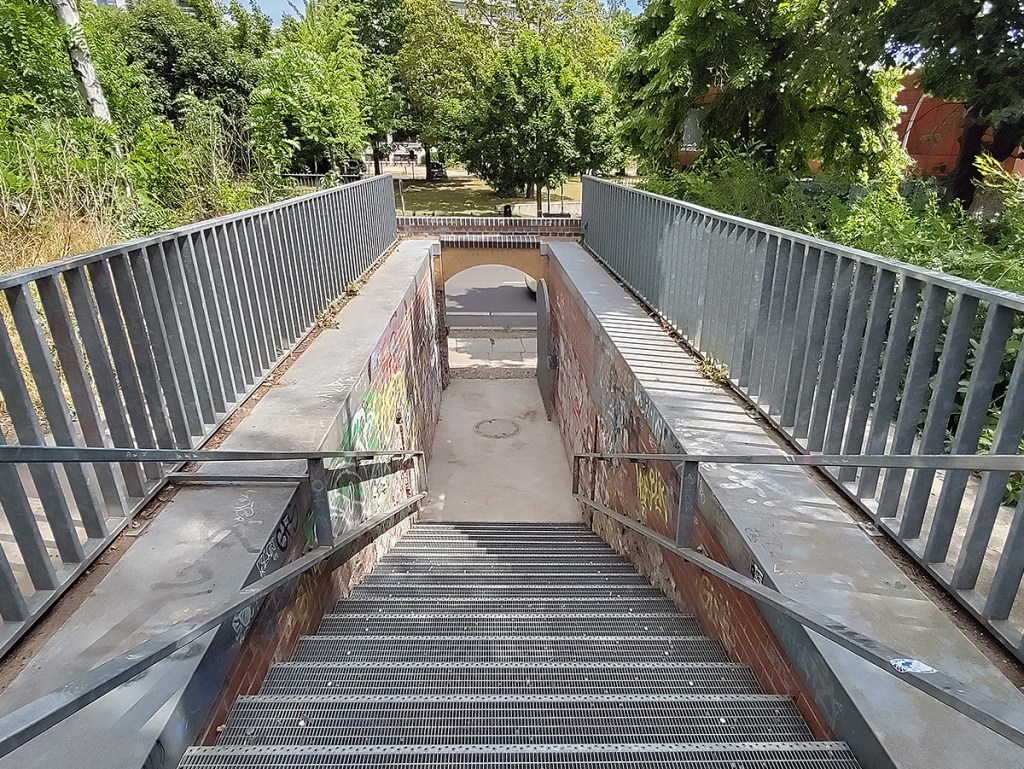 Der neue Zugang zum Park am Nordbahnhof. Foto: Hensel