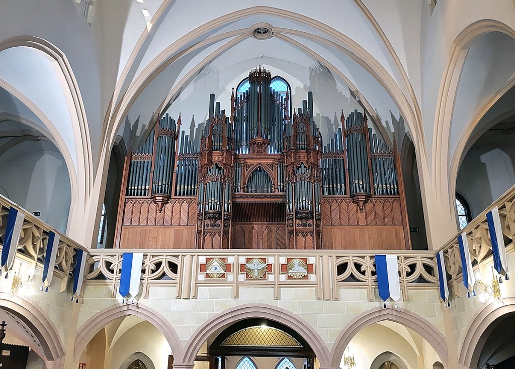 Die Hill-Orgel in der Kirche St. Afra. Foto: Hensel