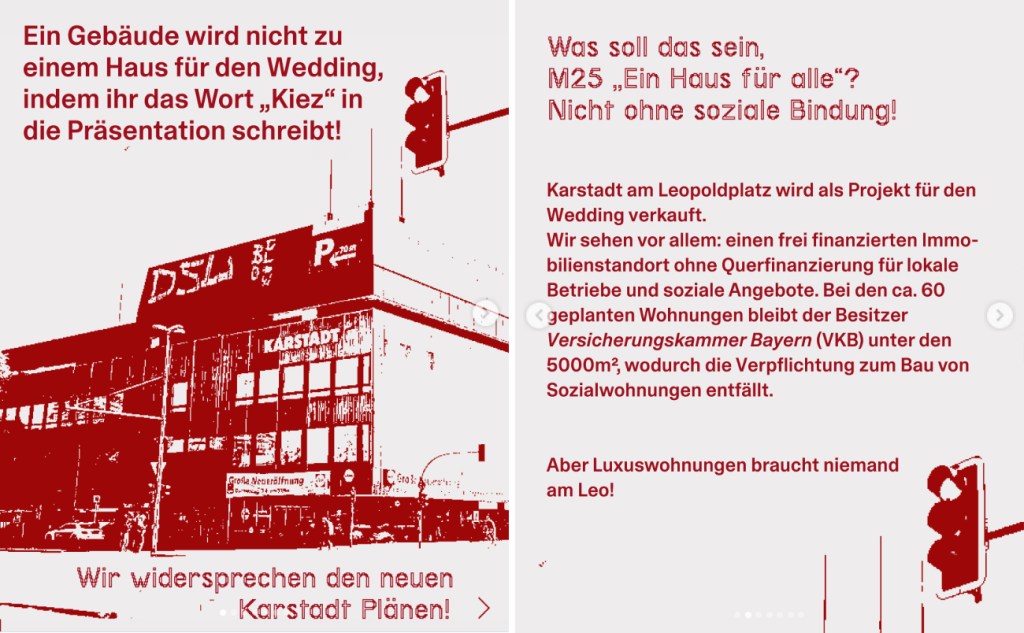 Stellungnahme des Karstadt Netzwerks am Leo zu de neuen Pläne für das leerstehende Warenhaus