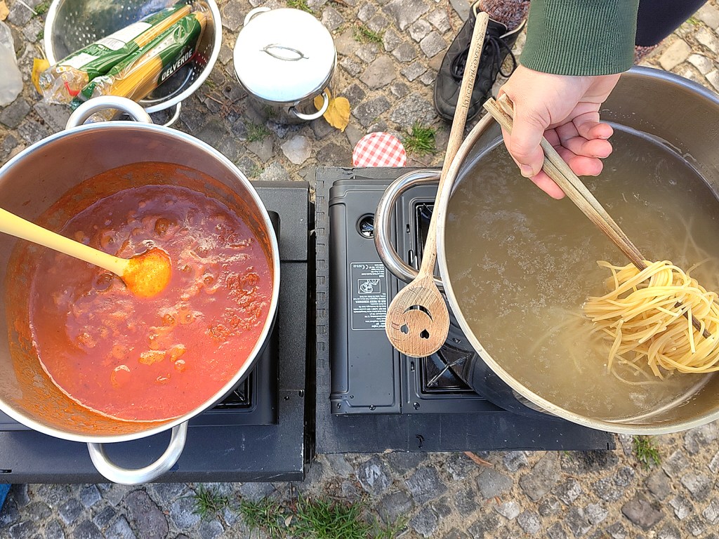 Beim ersten Spaghettifest im vergangenen Jahr wurde die neue Fußgängerzone in der Maxstraße.