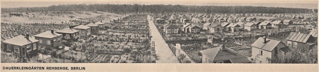 Dauer-Kleingartenkolonien in den Rehbergen, historische Aufnahme