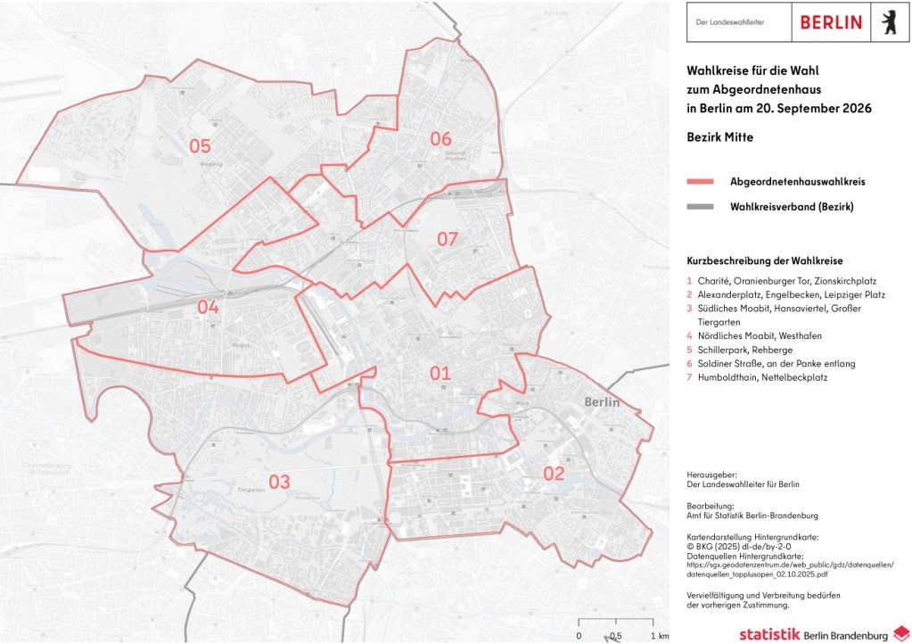 Wahlkreise Berlinwahl 2026